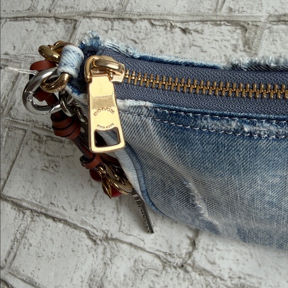 Coach Teri In Loved Denim With Charms Bag - Picture 8 of 17